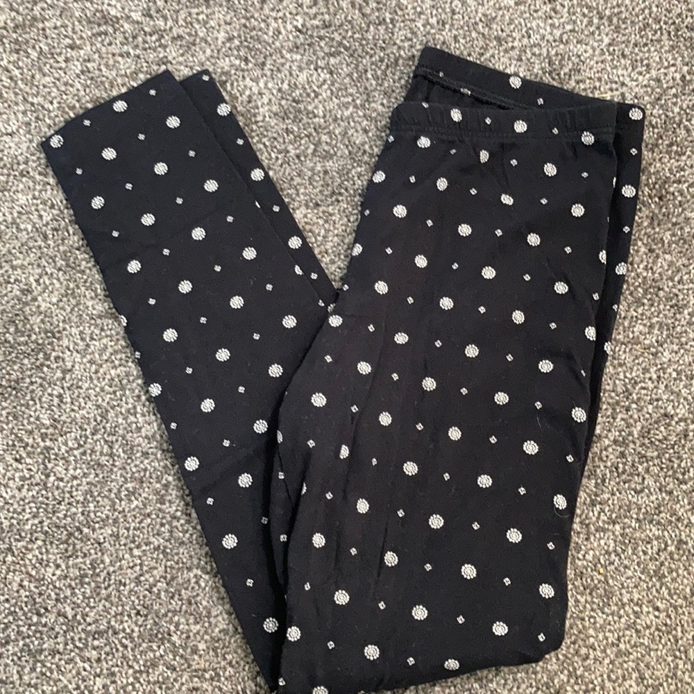 Black and white printed leggings